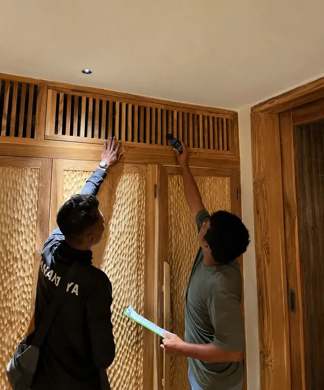 Joinery reveals checked to ±1 mm before sign-off.